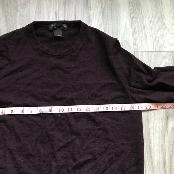 The Mens Store Sweater Maroon Wool Crew Neck Long Sleeve Mens M - Picture 6 of 9